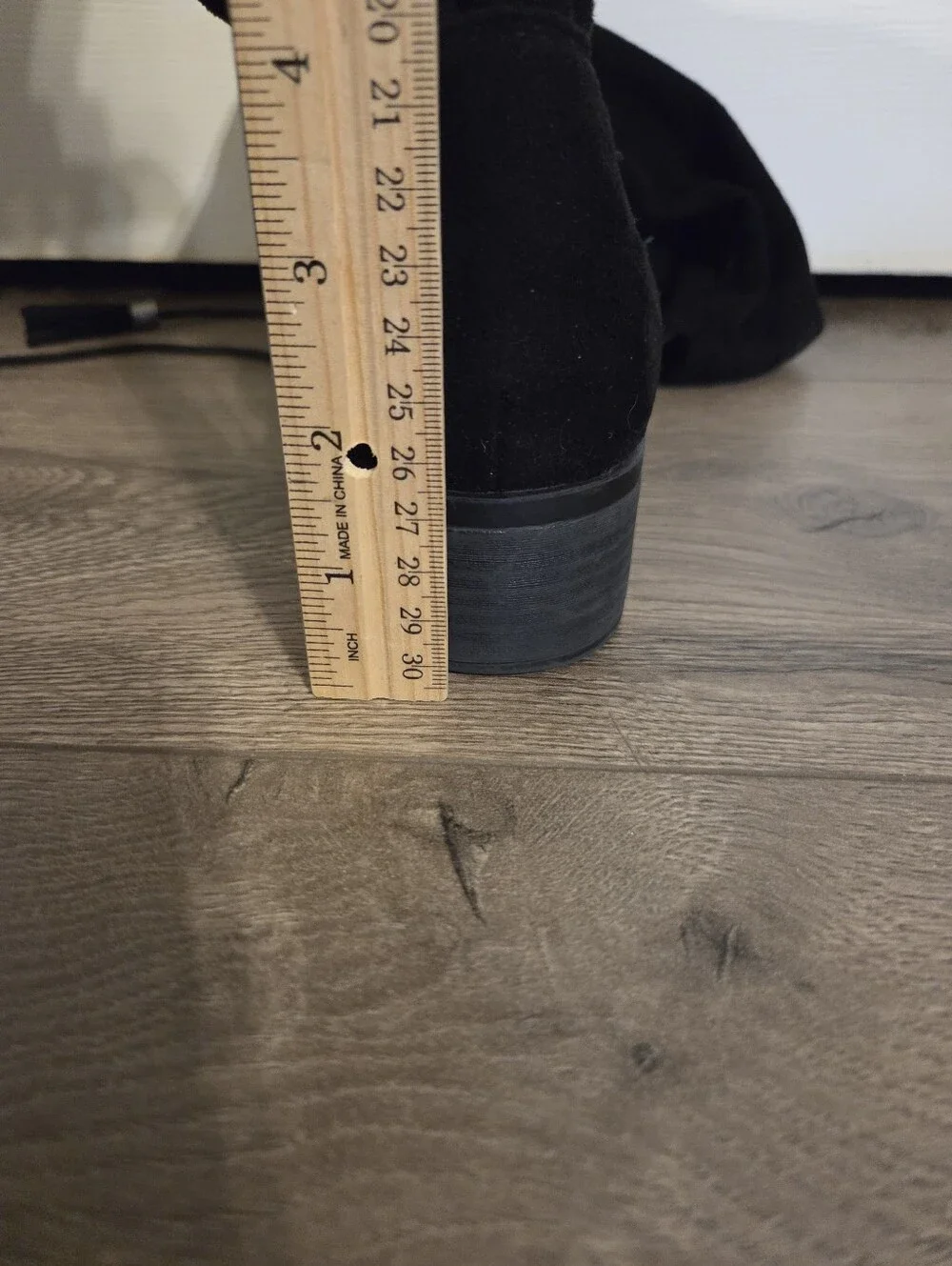Madden Girl Prissley Over Knee Boots Black 8M Suede Tassel